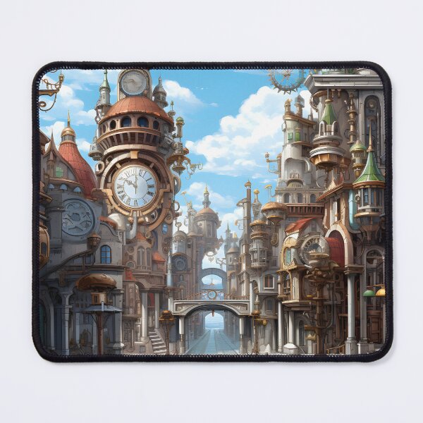 Item preview, Steampunk Cityscape | Sketch designed and sold by Shirtastically.