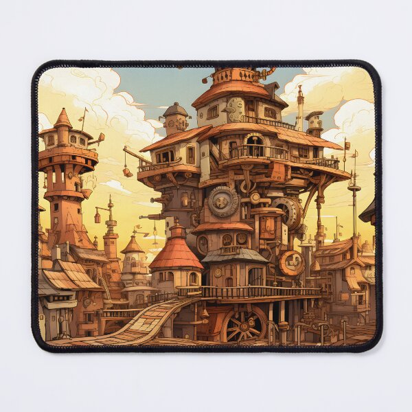 Item preview, Steampunk Cityscape | Sketch designed and sold by Shirtastically.