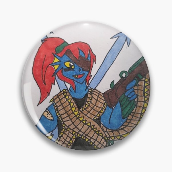Item preview, Undyne, battle ready designed and sold by SuzieArtistAU.
