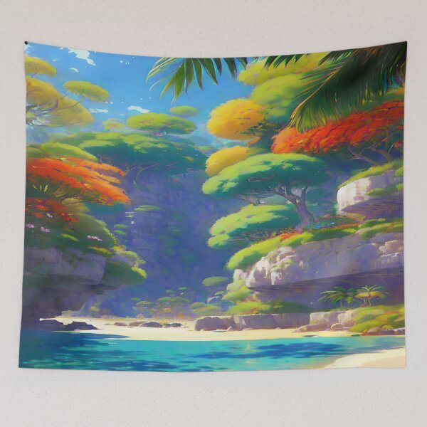 Item preview,  Caribbean Bay with Clifftop Gardens designed and sold by I-A-Troy.