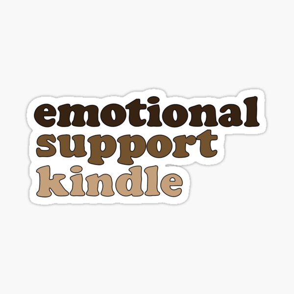 Vista previa del artículo con la obra «Kindle de apoyo emocional marrón y tostado», diseñado y vendido por ereardon0.