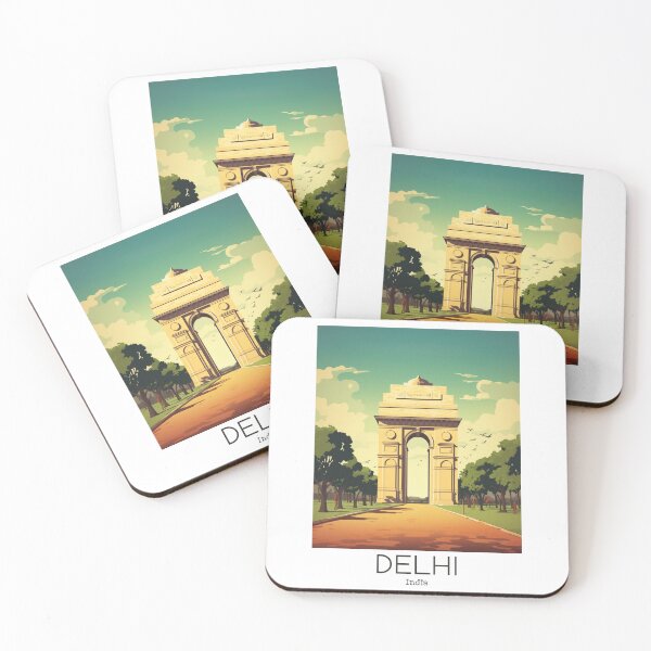 Item preview, A Vintage Travel Illustration of Delhi - India designed and sold by GoodOldVintage.