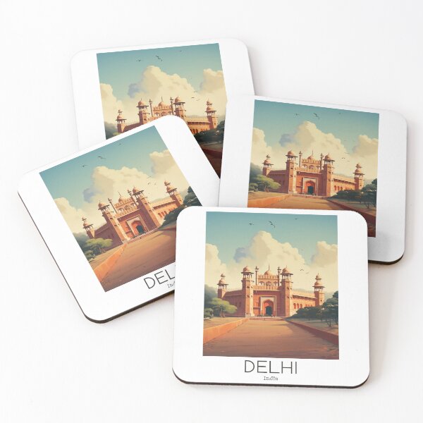 Item preview, A Vintage Travel Illustration of Delhi - India designed and sold by GoodOldVintage.