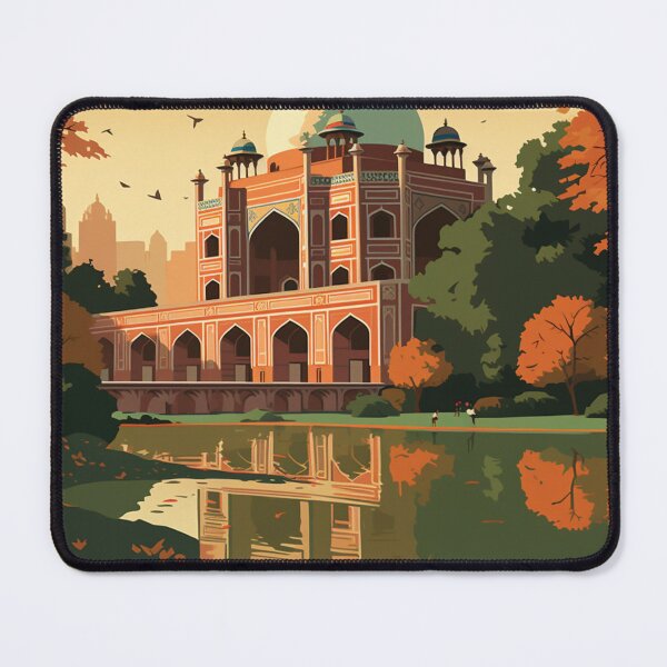 Item preview, A Vintage Travel Illustration of Delhi - India designed and sold by GoodOldVintage.