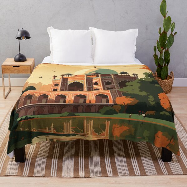 Item preview, A Vintage Travel Illustration of Delhi - India designed and sold by GoodOldVintage.