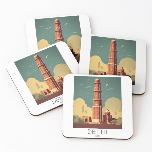 Item preview, A Vintage Travel Illustration of Delhi - India designed and sold by GoodOldVintage.