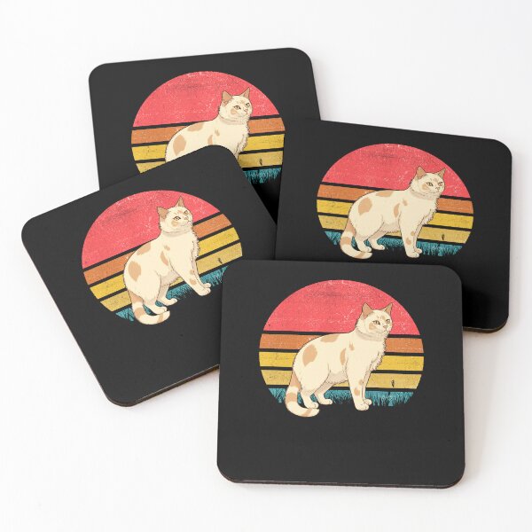 Item preview, Turkish Van Cat Vintage Retro Sunset designed and sold by rafaeltto.