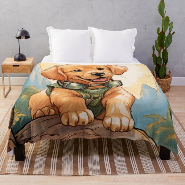 Item preview, Golden Retriever Adventure designed and sold by ARTficiallyAnon.