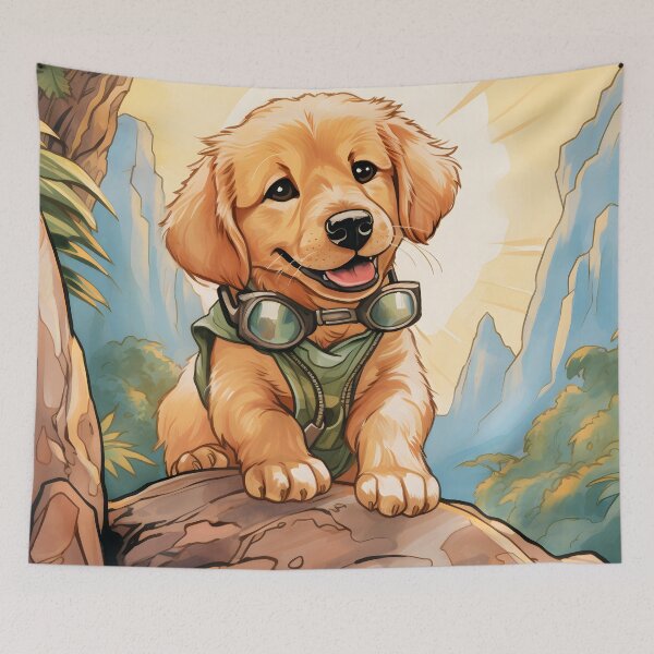 Item preview, Golden Retriever Adventure  designed and sold by ARTficiallyAnon.