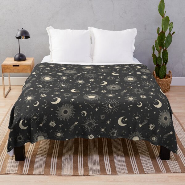 Moon and stars throw sale