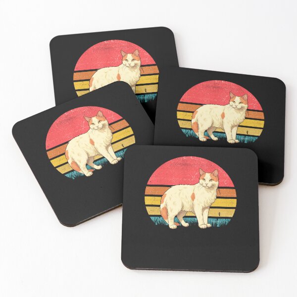Item preview, Turkish Van Cat Vintage Retro Sunset designed and sold by rafaeltto.