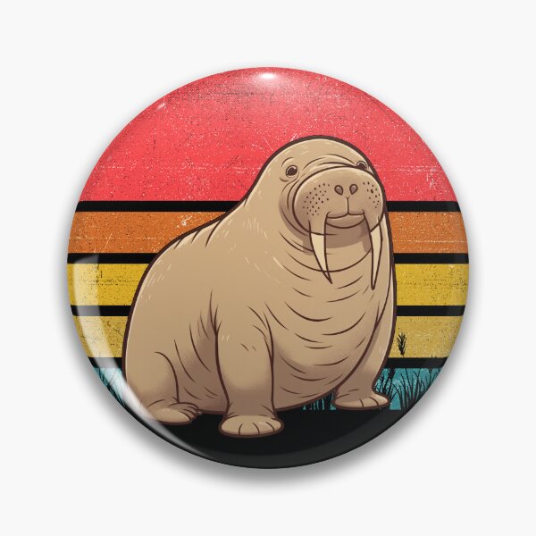 Item preview, Walrus Vintage Retro Sunset designed and sold by rafaeltto.