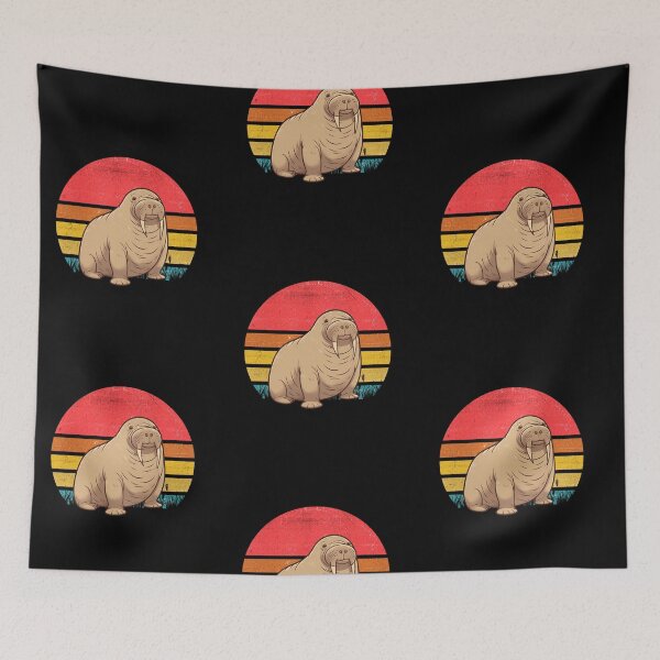Item preview, Walrus Vintage Retro Sunset designed and sold by rafaeltto.