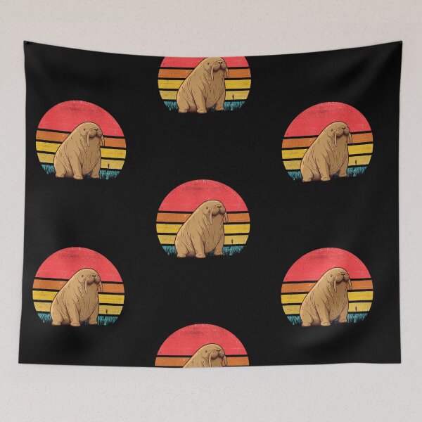 Item preview, Walrus Vintage Retro Sunset designed and sold by rafaeltto.