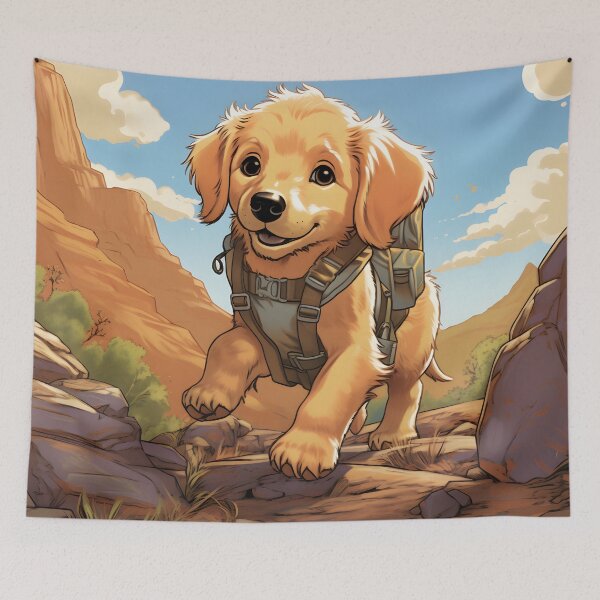 Item preview, Golden Retriever Adventure  designed and sold by ARTficiallyAnon.