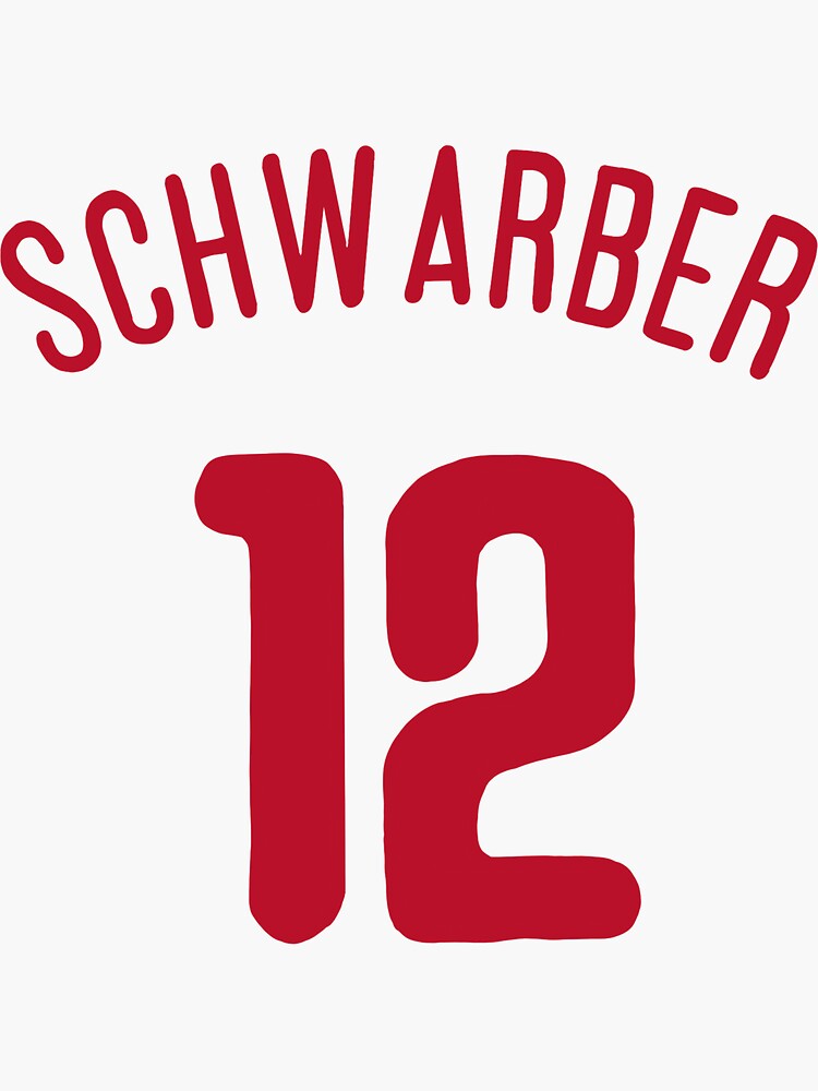 Kyle Schwarber Jersey  Sticker for Sale by meganhoban