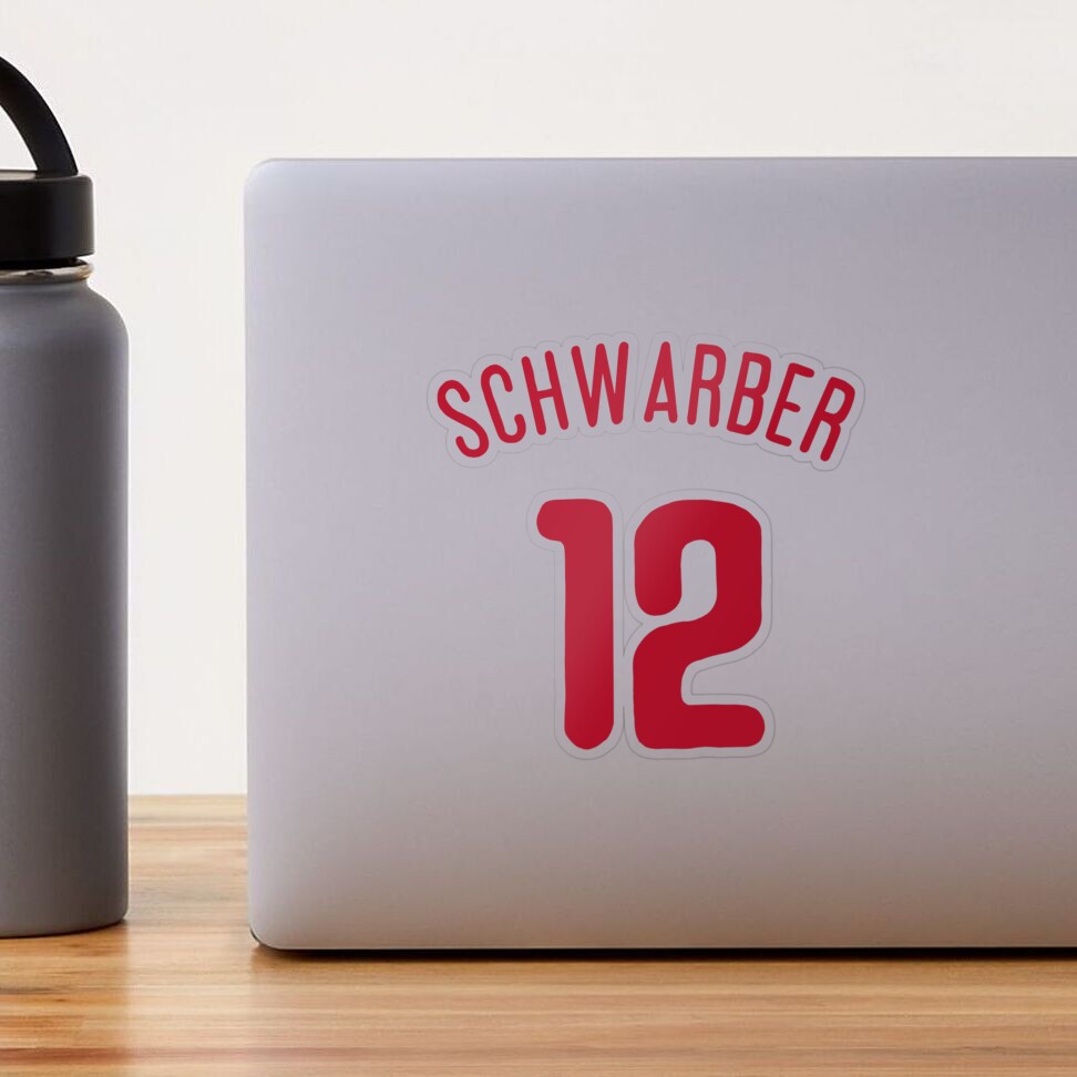 Kyle Schwarber Jersey  Sticker for Sale by meganhoban