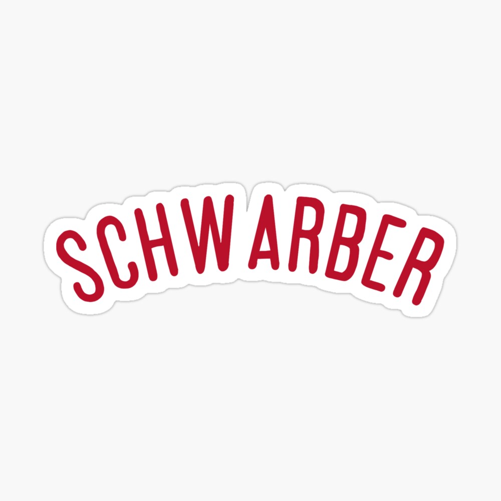 Kyle Schwarber Jersey  Sticker for Sale by meganhoban