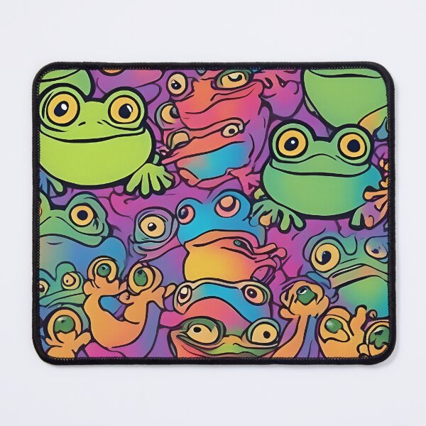 Item preview, Trippy Frog Pattern designed and sold by Ac3k.