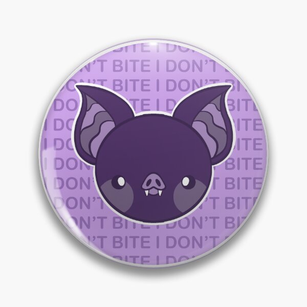 Item preview, I DON’T BITE - Purple Bat designed and sold by GraesDreams.