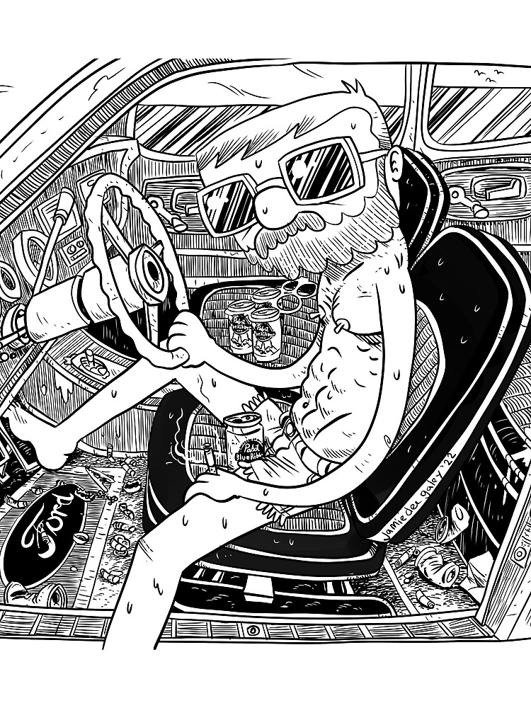 Thumbnail 3 of 3, Scarf, Weekend Car Ride designed and sold by jamiedee.