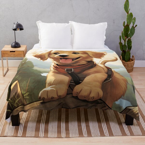Item preview, Golden Retriever Adventure designed and sold by ARTficiallyAnon.