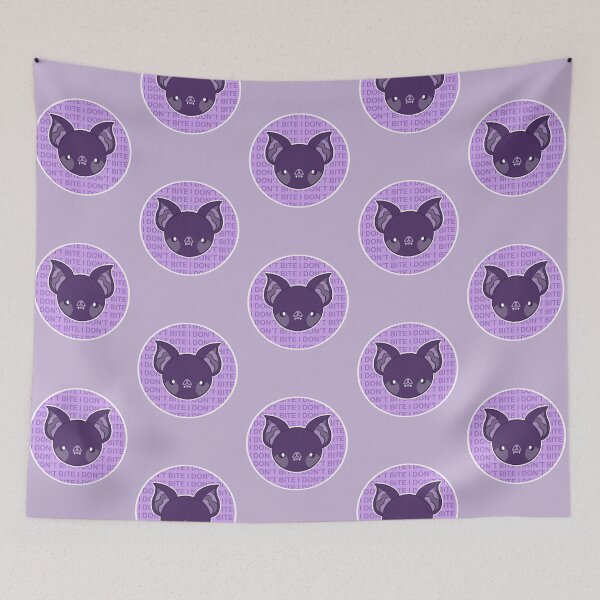 Item preview, I DON’T BITE - Purple Bat designed and sold by GraesDreams.