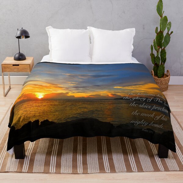 Item preview, The Glory Of The Lord Christian Sunset Beach Art designed and sold by Sharon Cummings Art.