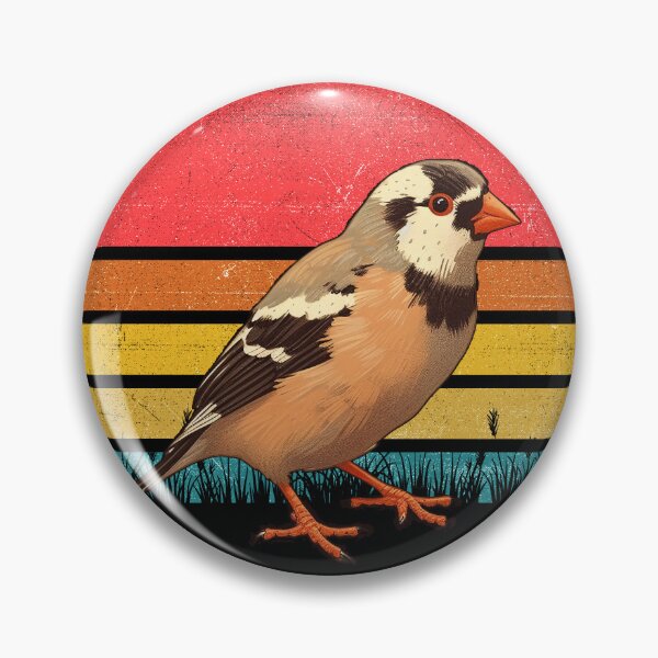 Item preview, Zebra Finch Vintage Retro Sunset designed and sold by rafaeltto.