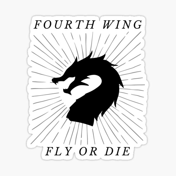 Fourth Wing Fly or Die Vinyl Sticker 