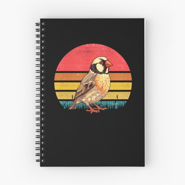 Item preview, Zebra Finch Vintage Retro Sunset designed and sold by rafaeltto.