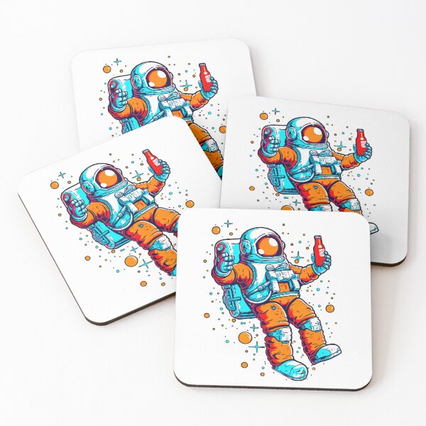 Item preview, Astronaut in space with soda designed and sold by SteadyRolling.