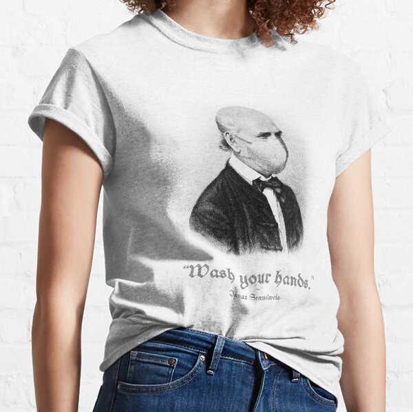 Item preview, Ignaz Semmelweis with mask: Wash your hands. designed and sold by covidisnotover.