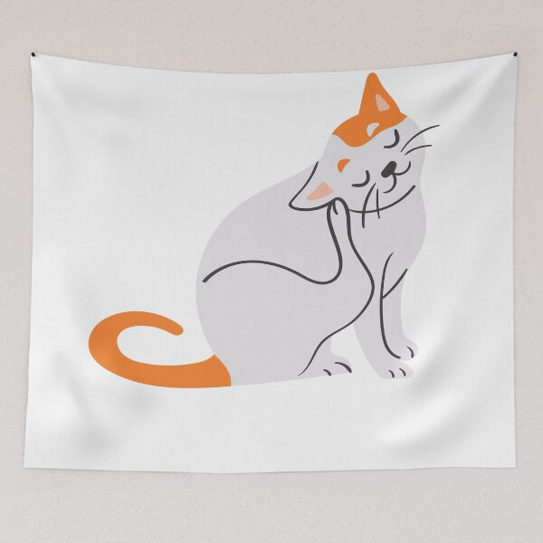 Item preview, Relaxed Cat designed and sold by Claire’s Colorful Creations .
