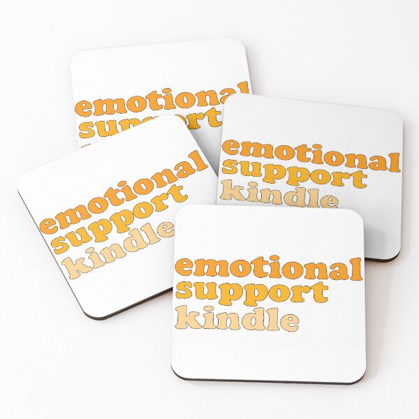 Aperçu de l'œuvre Orange Soutien Emotionnel Kindle créée et vendue par ereardon0.