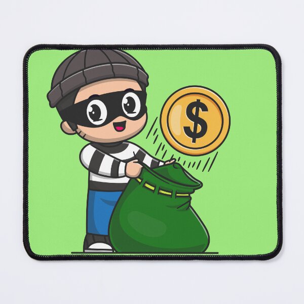 Item preview, Mischievous Money Mischief: Cute Cartoon Vector Icon Illustration designed and sold by hjian8219.