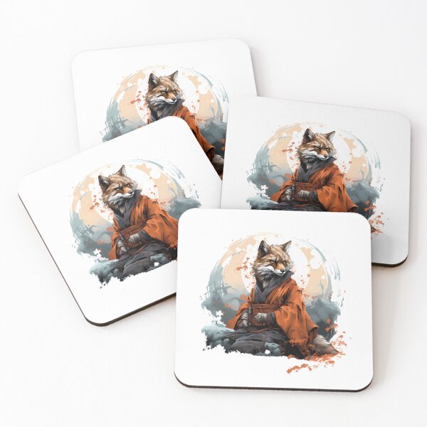 Item preview, Wise Samurai Red Fox designed and sold by StikShrt.