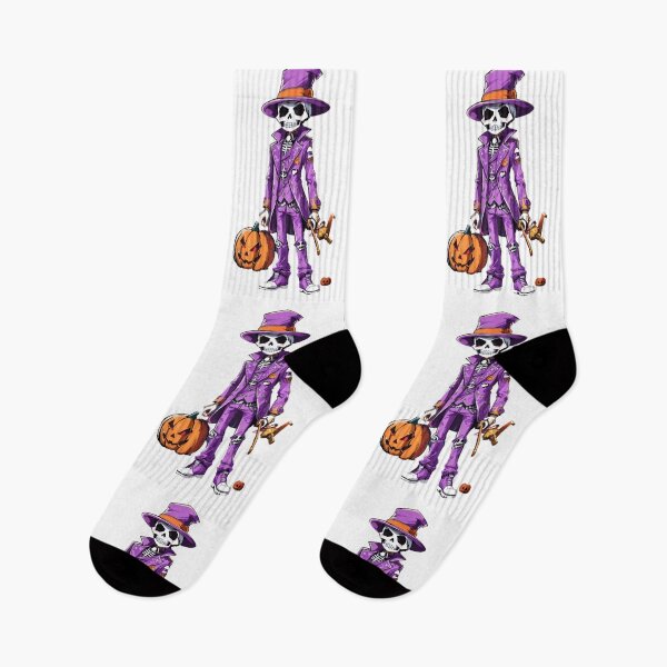 Item preview, purple dressed skeleton designed and sold by EssentialsWear.