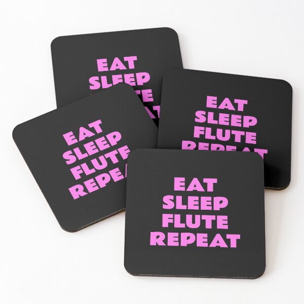 Item preview, Eat Sleep Flute Repeat flutist, flautist musician humor designed and sold by Inspirationmotivation.