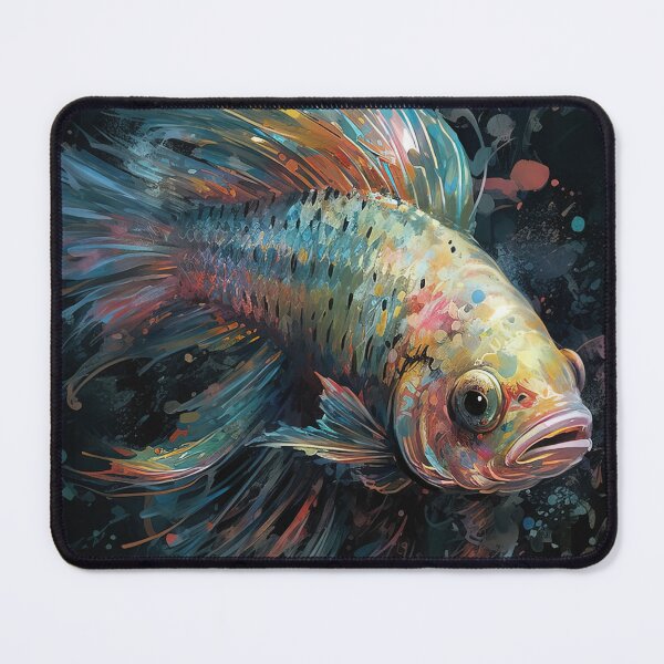 Item preview, Abstract Colorful Painting of Siamese Fighting Fish . AI generated Illustration. designed and sold by svetlanna.