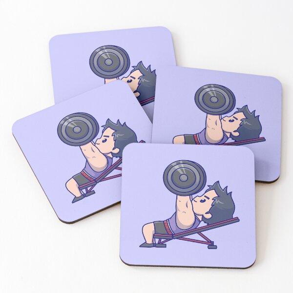 Item preview, Energetic Gym Enthusiast: Cute Cartoon Vector Icon Illustration of Weightlifting designed and sold by hjian8219.