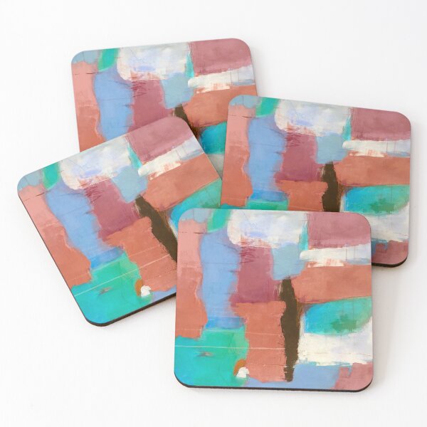 Item preview, Blue, Sea Green, And Stucco-Clay Hues Abstract designed and sold by DEC02.