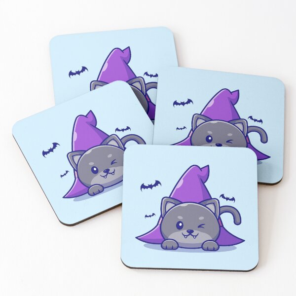Item preview, "Enchanting Witch Cat: Cute Cartoon Illustration of a Magical Feline designed and sold by hjian8219.