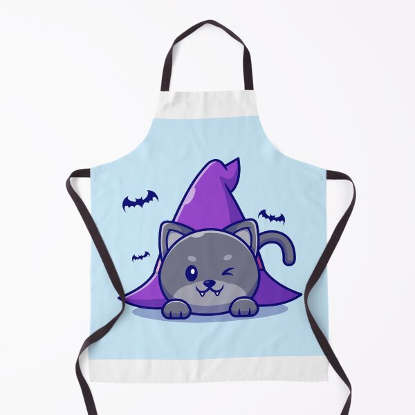 Item preview, "Enchanting Witch Cat: Cute Cartoon Illustration of a Magical Feline designed and sold by hjian8219.