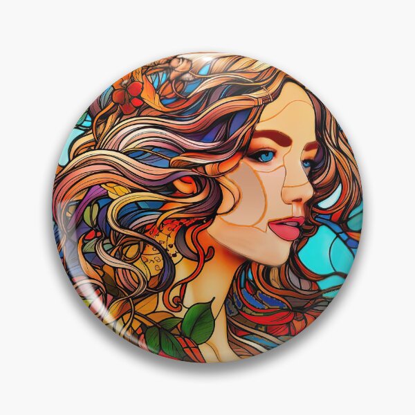Item preview, Stained Glass Sarah I designed and sold by SWImpressions.