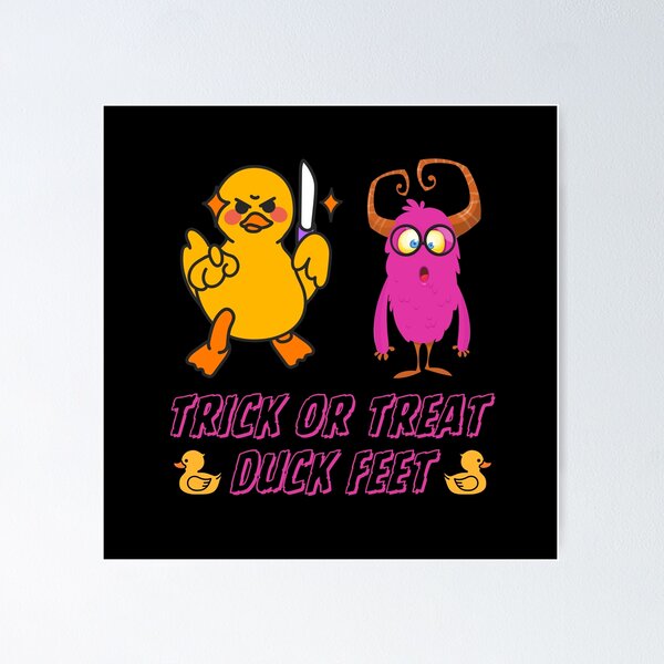 Item preview, Rubber Duck Battles Pink Monster - Trick or Treat Duck Feet designed and sold by DavidsDucks.