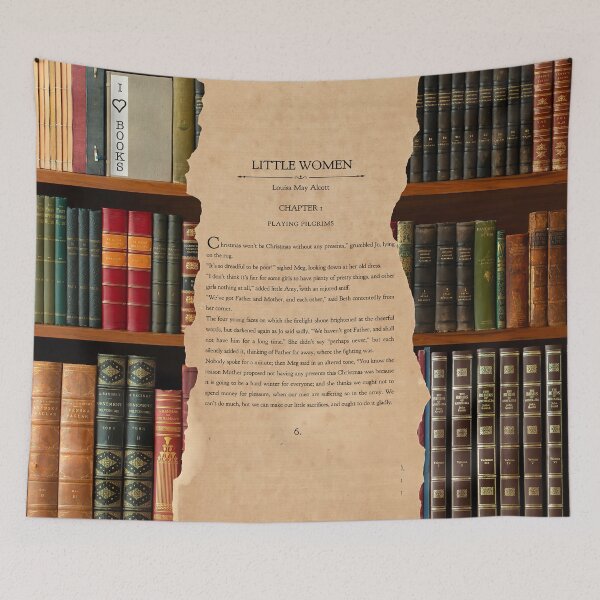 Item preview, Little women book page , first page christmas and books  designed and sold by Inktown.