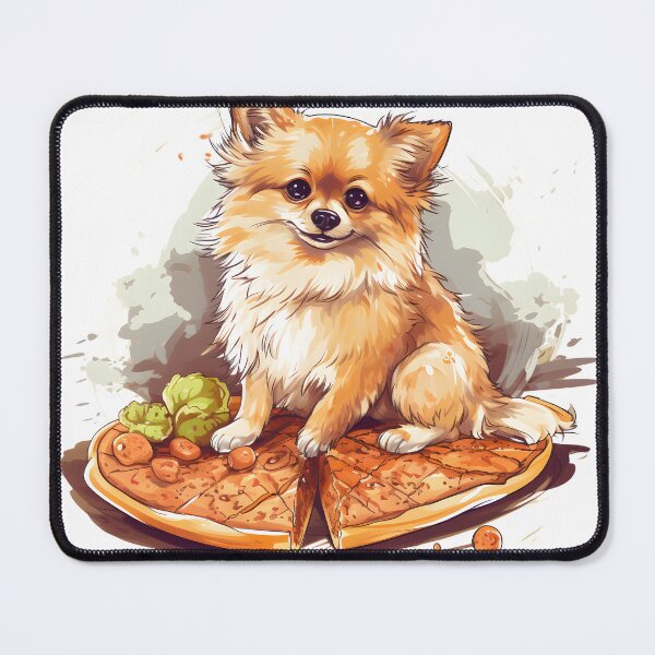 Item preview, Spitz Dog On Top of Pizza designed and sold by mydoglove.