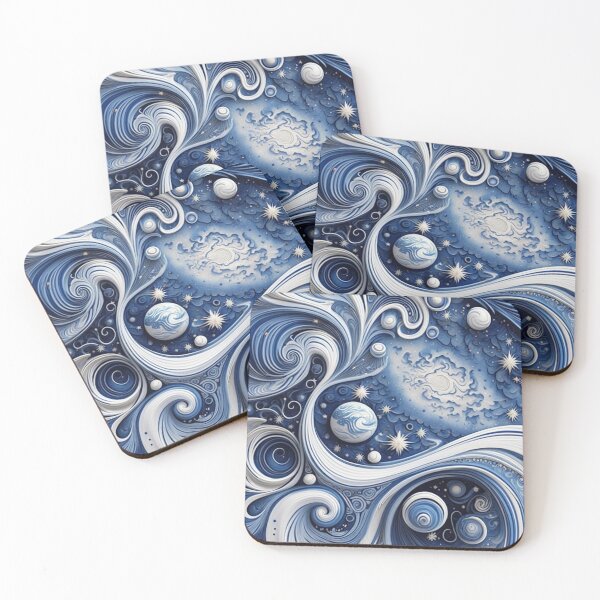 Item preview, Abstract Space, Planets, Nebulas, Galaxies designed and sold by BirdsnStuff.