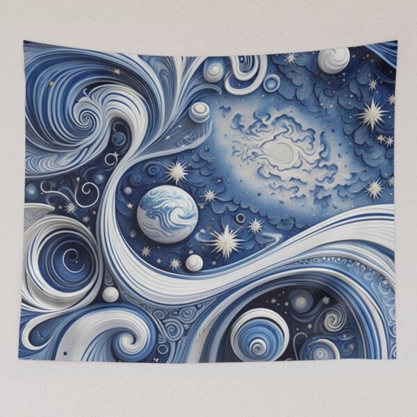Item preview, Abstract Space, Planets, Nebulas, Galaxies designed and sold by BirdsnStuff.